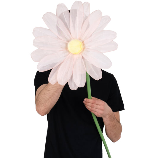 Margareta artificiala D30xH100 cm piersica gigant XXL fara suport