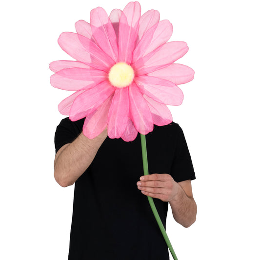 Margareta artificiala D30xH100 cm roz cyclame gigant XXL fara suport