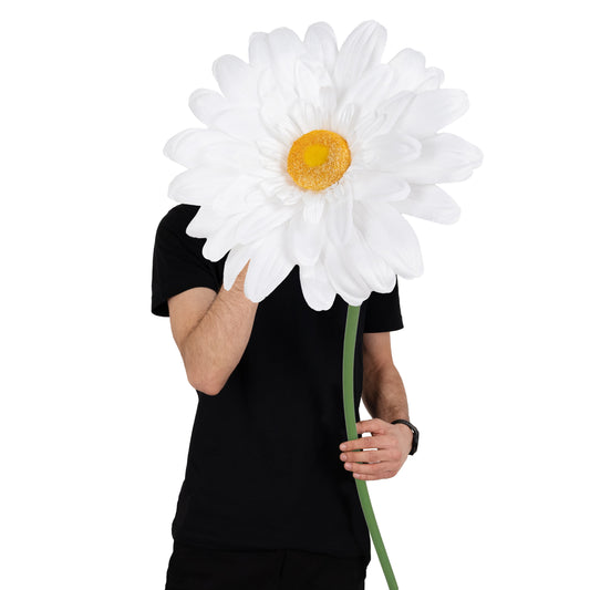 Margareta artificiala D35xH110 cm alba gigant M fara suport