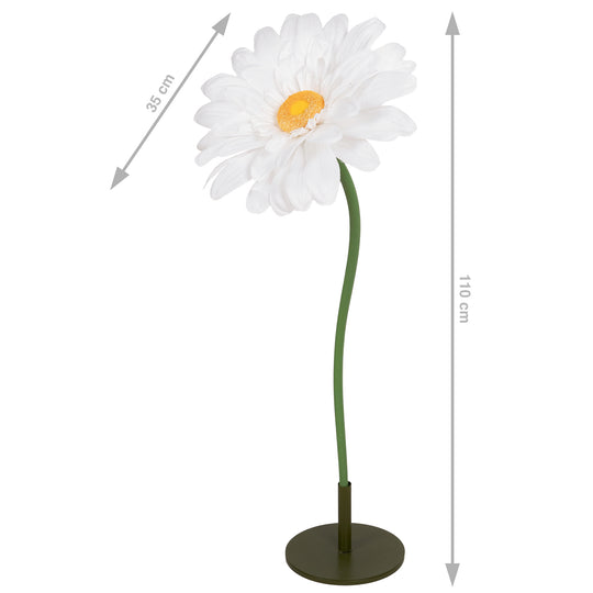 Margareta artificiala D35xH110 cm alba gigant M fara suport