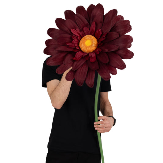 Margareta artificiala D35xH110 cm burgundy gigant M fara suport