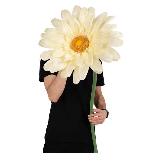 Margareta artificiala D35xH110 cm galben gigant M fara suport