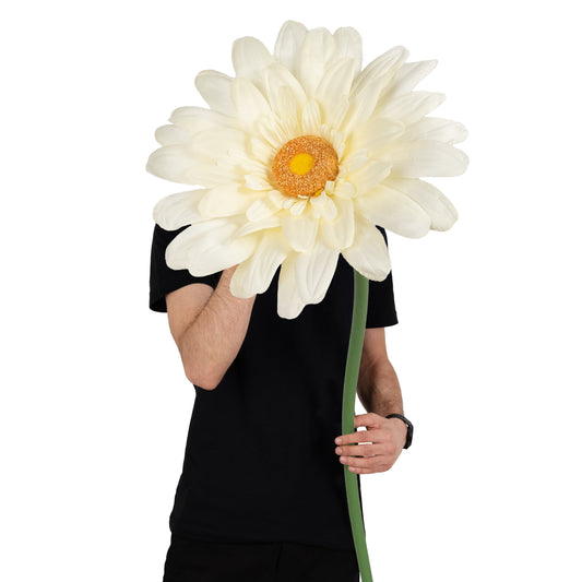 Margareta artificiala D35xH110 cm galben gigant M fara suport