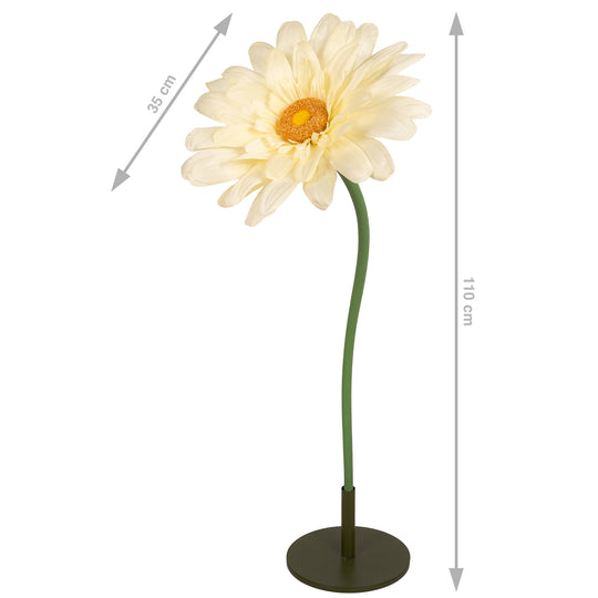 Margareta artificiala D35xH110 cm galben gigant M fara suport