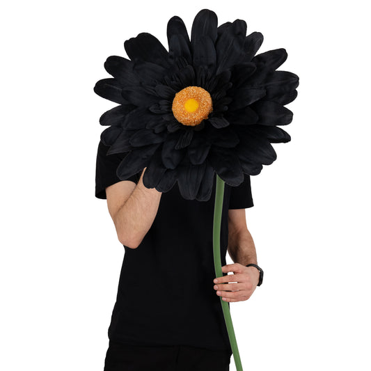 Margareta artificiala D35xH110 cm neagra gigant M fara suport