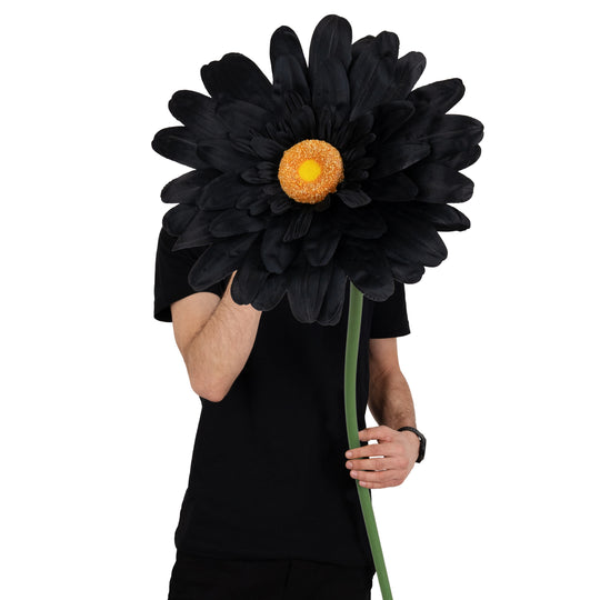 Margareta artificiala D35xH110 cm neagra gigant M fara suport