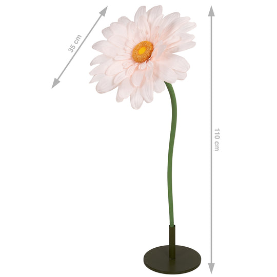 Margareta artificiala D35xH110 cm piersica gigant M fara suport