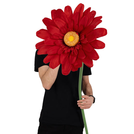 Margareta artificiala D35xH110 cm rosie gigant M fara suport