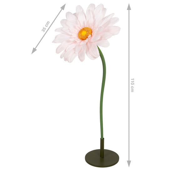 Margareta artificiala D35xH110 cm roz deschis gigant M fara suport