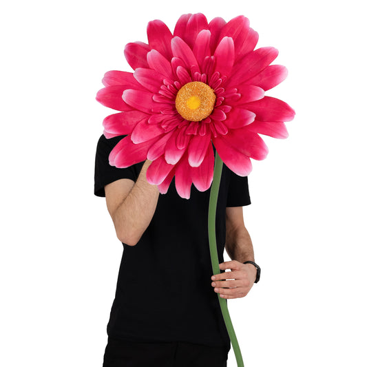 Margareta artificiala D35xH110 cm roz magenta gigant M fara suport