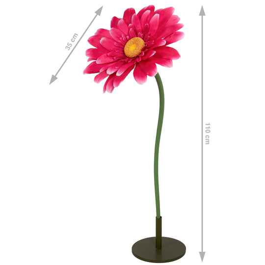 Margareta artificiala D35xH110 cm roz magenta gigant M fara suport