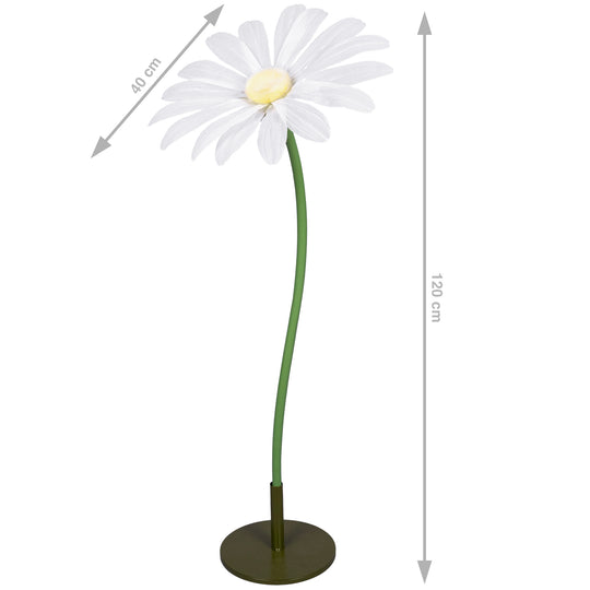 Margareta artificiala D40xH120 cm alba gigant XXL fara suport