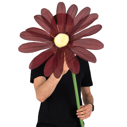 Margareta artificiala D40xH120 cm burgundy gigant XXL fara suport