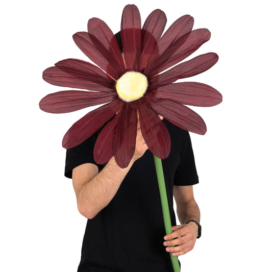Margareta artificiala D40xH120 cm burgundy gigant XXL fara suport