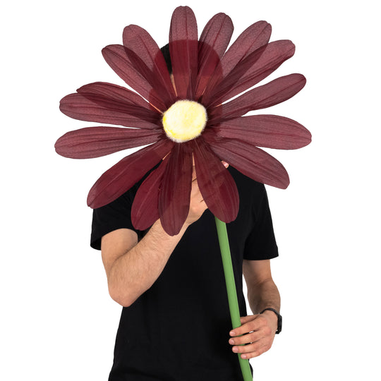 Margareta artificiala D40xH120 cm burgundy gigant XXL fara suport