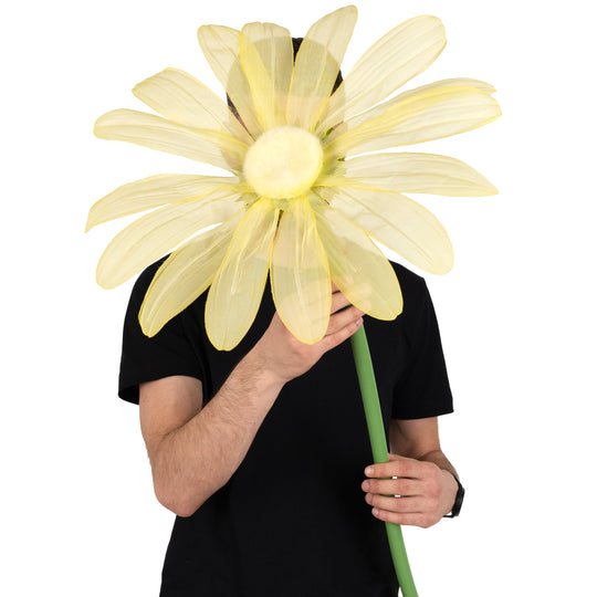 Margareta artificiala D40xH120 cm galbena gigant XXL fara suport