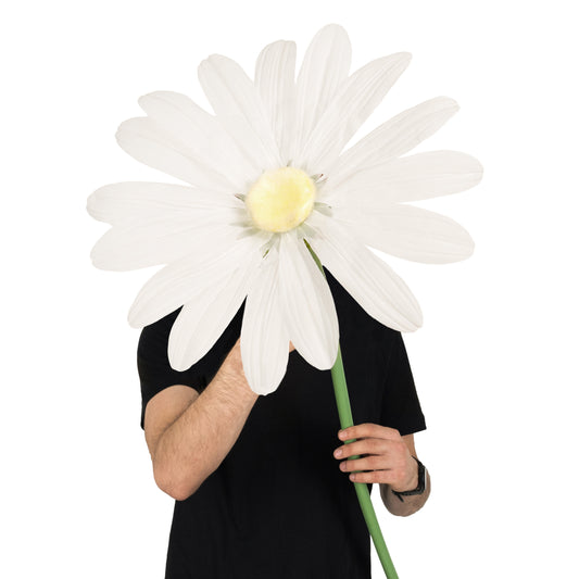 Margareta artificiala D40xH120 cm ivory gigant XXL fara suport