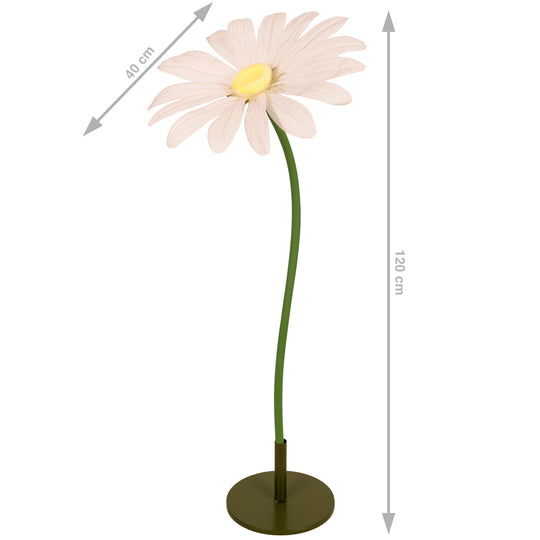 Margareta artificiala D40xH120 cm piersica gigant XXL fara suport