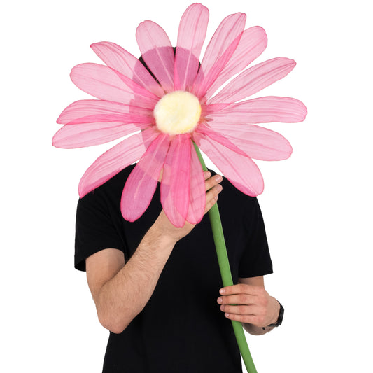 Margareta artificiala D40xH120 cm roz cyclame gigant XXL fara suport