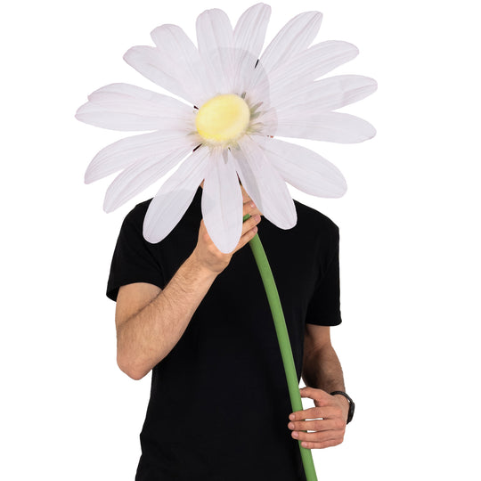Margareta artificiala D40xH120 cm roz pal gigant XXL fara suport