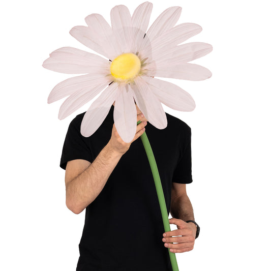 Margareta artificiala D40xH120 cm roz pal gigant XXL fara suport