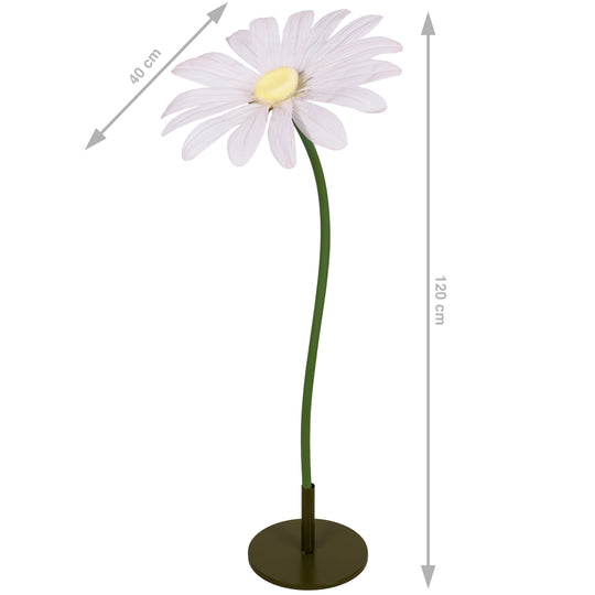 Margareta artificiala D40xH120 cm roz pal gigant XXL fara suport