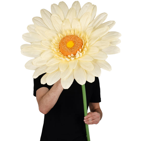Margareta artificiala D50xH125 cm galben gigant L fara suport