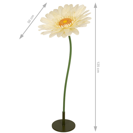 Margareta artificiala D50xH125 cm galben gigant L fara suport
