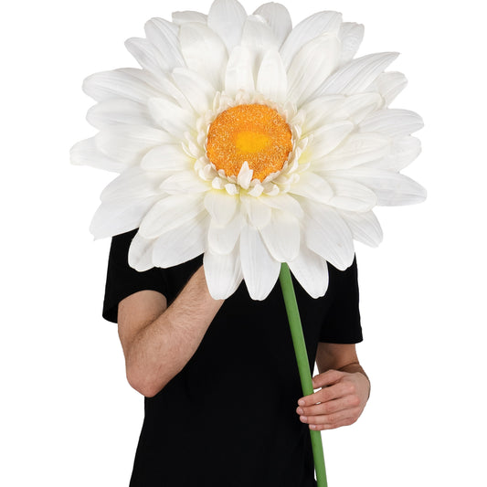 Margareta artificiala D50xH125 cm ivory gigant L fara suport
