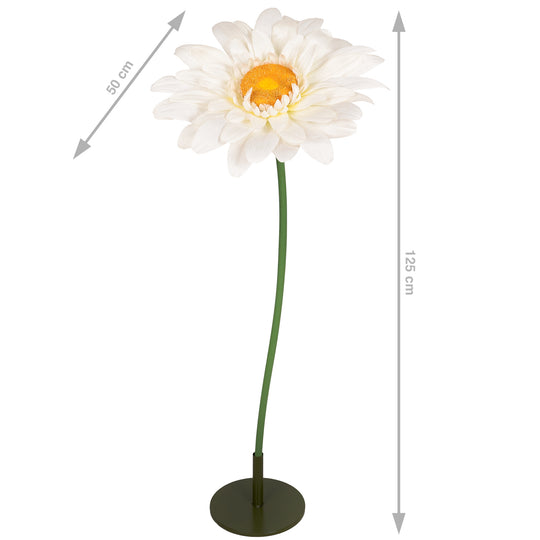 Margareta artificiala D50xH125 cm ivory gigant L fara suport