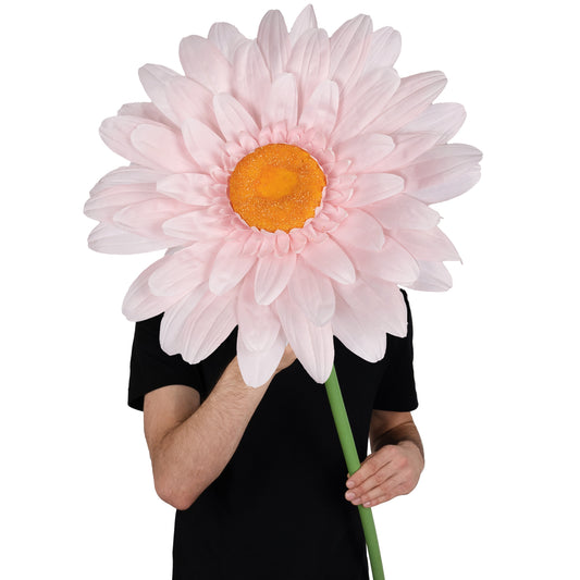Margareta artificiala D50xH125 cm piersica gigant L fara suport