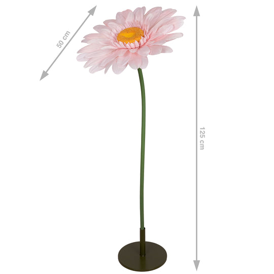 Margareta artificiala D50xH125 cm piersica gigant L fara suport
