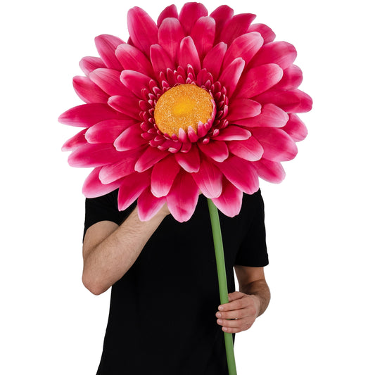 Margareta artificiala D50xH125 cm roz magenta gigant L fara suport