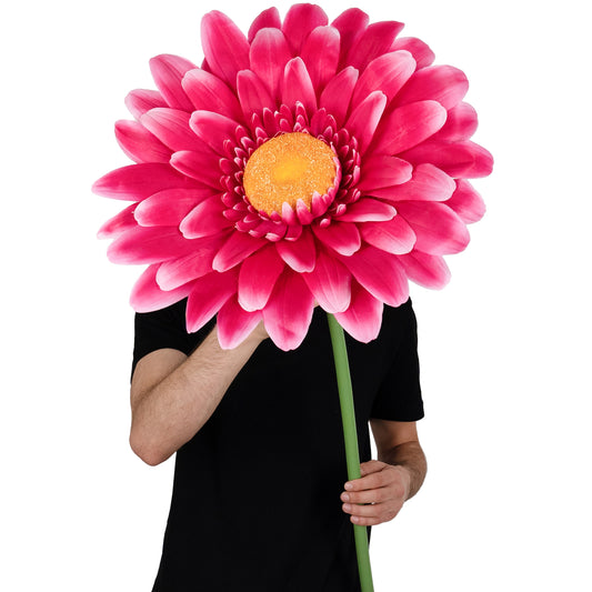 Margareta artificiala D50xH125 cm roz magenta gigant L fara suport