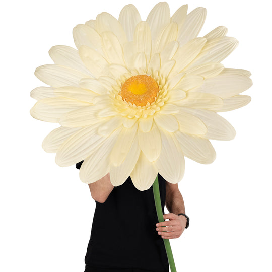 Margareta artificiala D65xH150 cm galben gigant XL fara suport