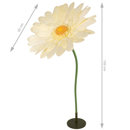 Margareta artificiala D65xH150 cm galben gigant XL fara suport