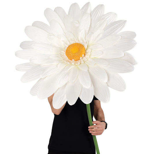 Margareta artificiala D65xH150 cm ivory gigant XL fara suport