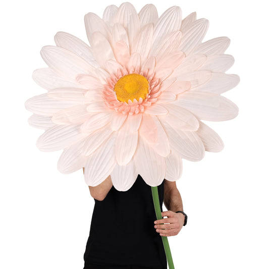 Margareta artificiala D65xH150 cm piersica gigant XL fara suport