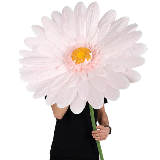 Margareta artificiala D65xH150 cm roz deschis gigant XL fara suport