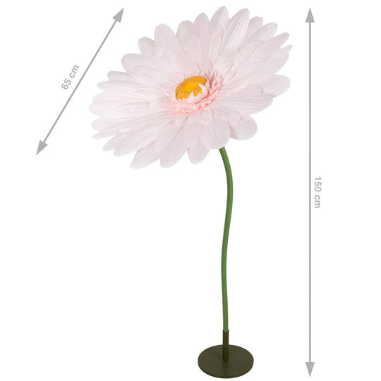 Margareta artificiala D65xH150 cm roz deschis gigant XL fara suport