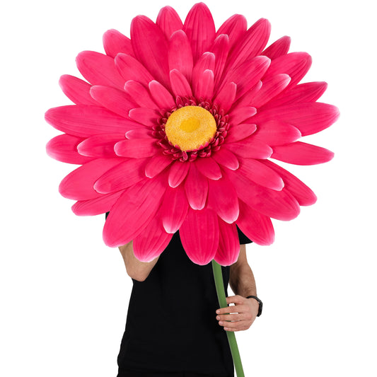 Margareta artificiala D65xH150 cm roz magenta gigant XL fara suport