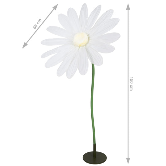 Margareta artificiala D68xH150 cm alba gigant XXL fara suport