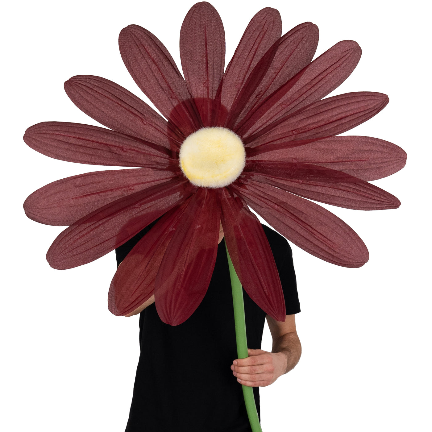 Margareta artificiala D68xH150 cm burgundy gigant XXL fara suport