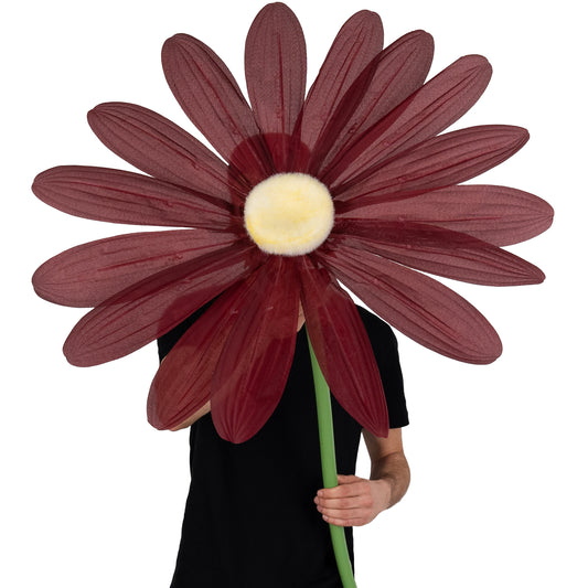 Margareta artificiala D68xH150 cm burgundy gigant XXL fara suport