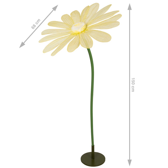 Margareta artificiala D68xH150 cm galbena gigant XXL fara suport