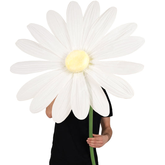 Margareta artificiala D68xH150 cm ivory gigant XXL fara suport