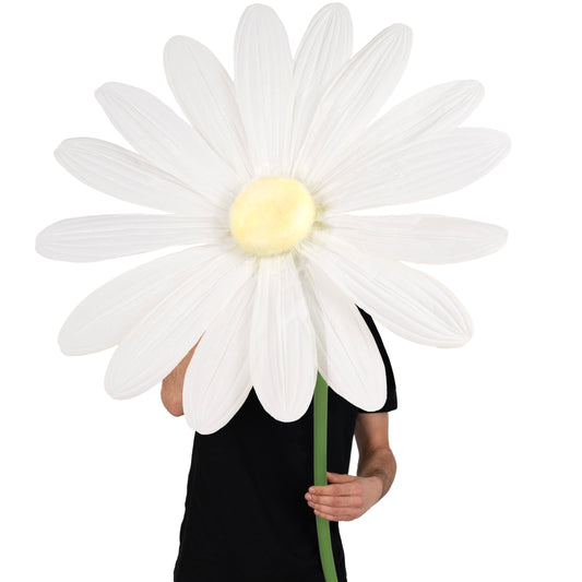 Margareta artificiala D68xH150 cm ivory gigant XXL fara suport