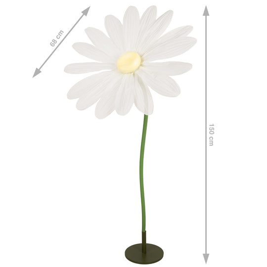 Margareta artificiala D68xH150 cm ivory gigant XXL fara suport