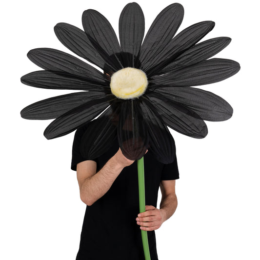 Margareta artificiala D68xH150 cm neagra gigant XXL fara suport