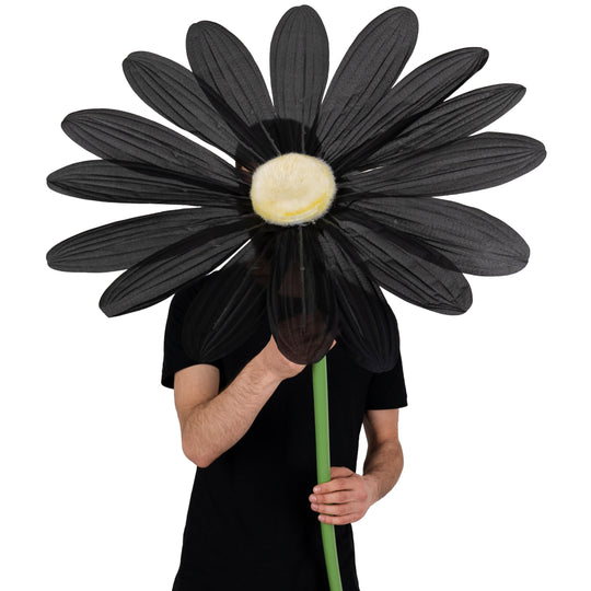 Margareta artificiala D68xH150 cm neagra gigant XXL fara suport